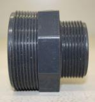 PVC-Doppelnippel 1 1/2" AG - 10 bar