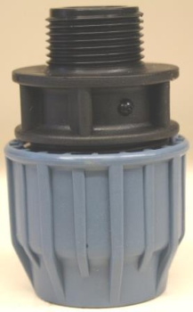 PE-Verschraubung 63 mm x 1 1/4" AG