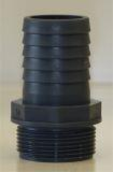 Preview: PP-Schlauchtülle 1 1/2" AG x 50 mm