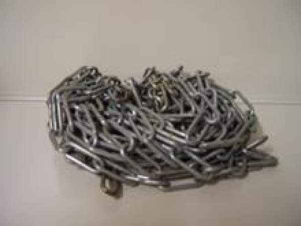 NIRO Rundstahlkette 5x35, langgliedrig , DIN 763