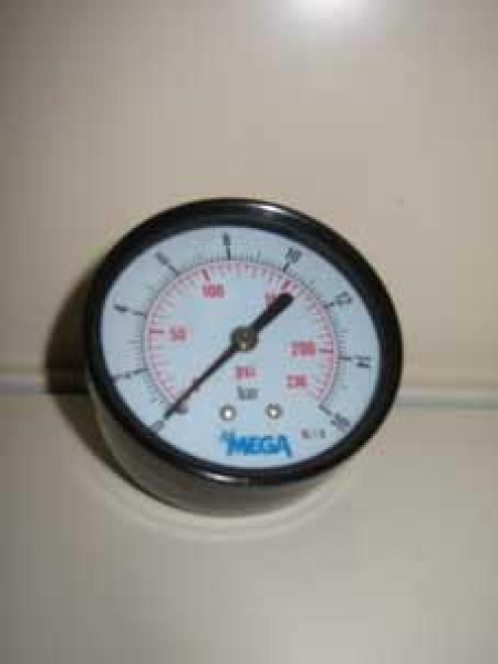 Glyzerinmanometer 0-16 bar 1/4" hinten