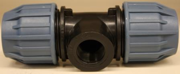 PE-T-Kupplung 32x1"IGx32 mm 