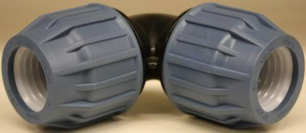 PE-Winkelkupplung 32 mm-45° (PP)