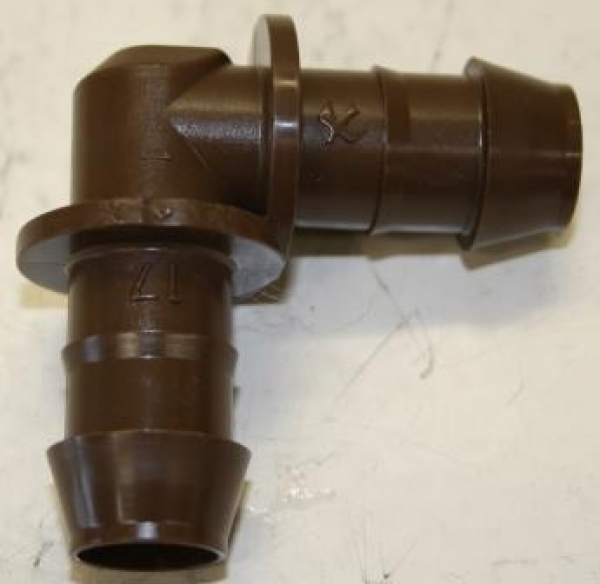 TROPF-90°-Winkel für 17 mm XF Dripline